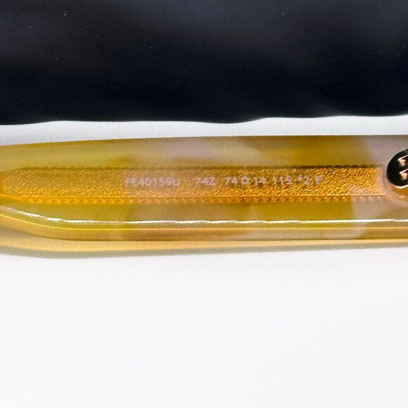 NEW FENDI FE40159U 74Z SUNGLASSES WOMEN OVAL PINK GOLD - Picture 7 of 9